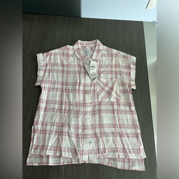 Sophisticated Linen-Blend Striped Shirt by Rails - XS - Picture 2 of 7